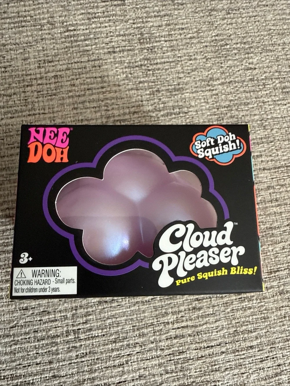 Schylling Nee Doh Cloud Pleaser Soft Doh Squish Tactile Squeeze Toy Purple